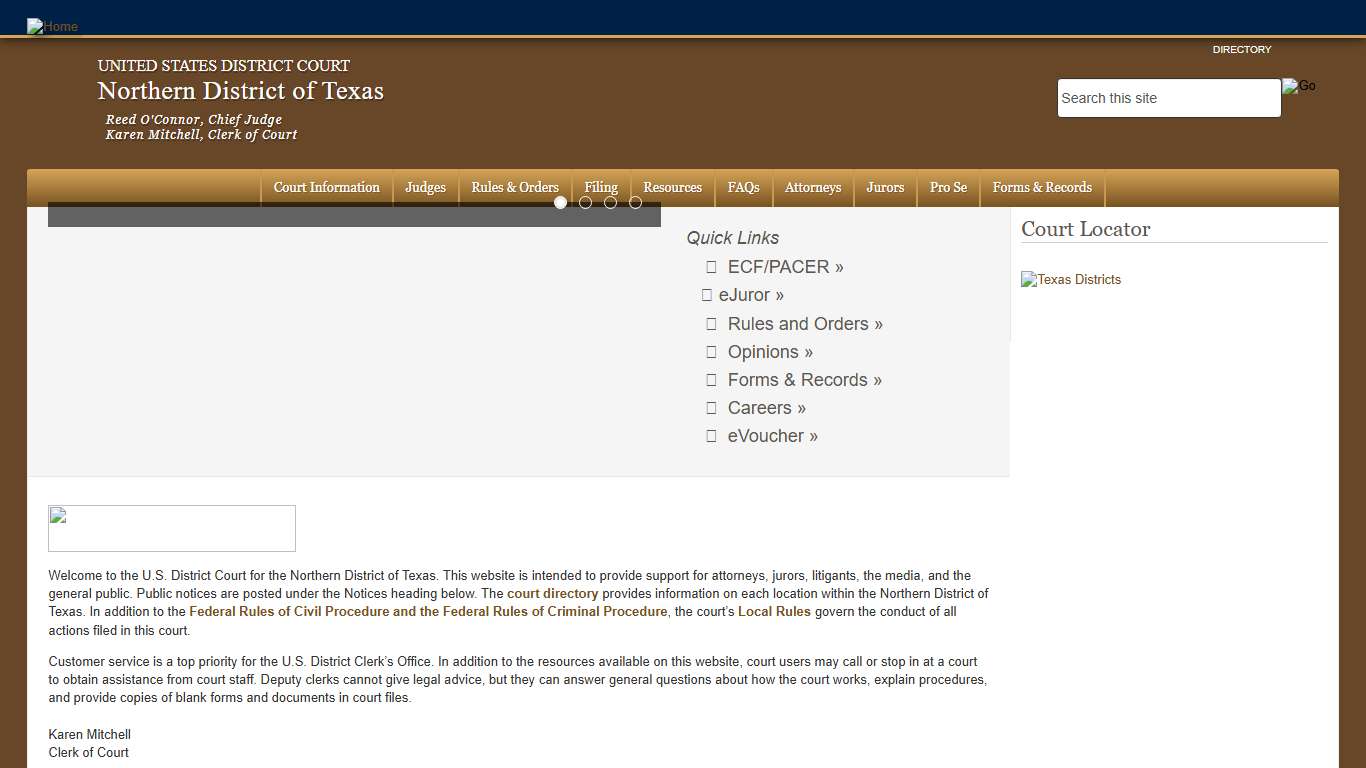 Northern District of Texas United States District Court